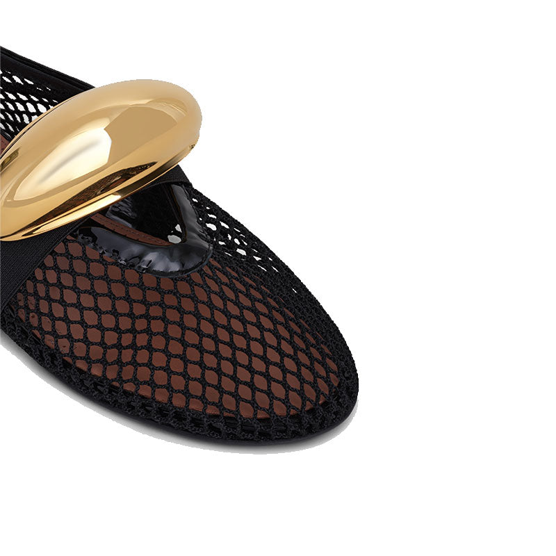 Damen Mary-Jane-Sandalen mit Mesh-Design