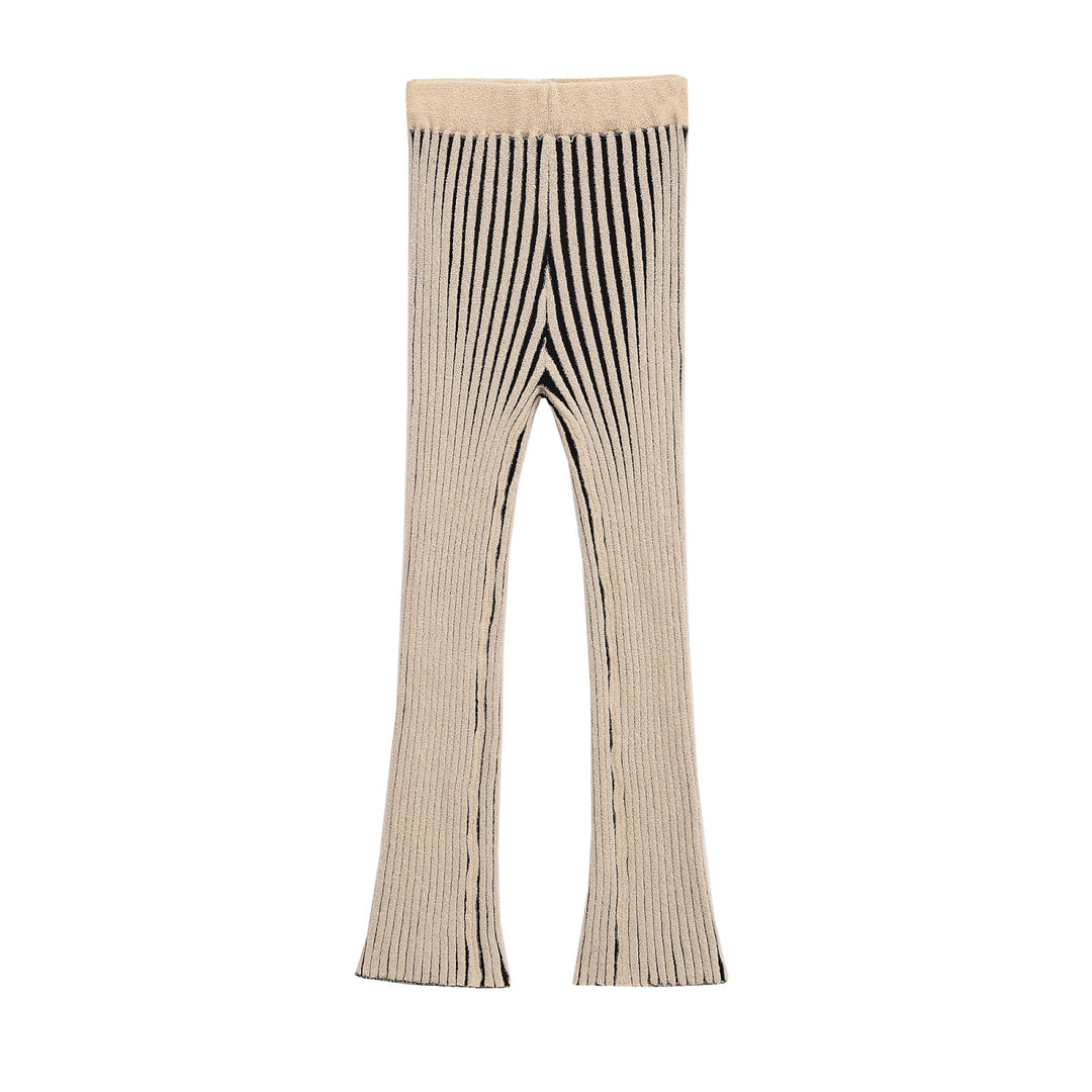 Strick-Set mit ärmelloser Strickjacke und langer Hose