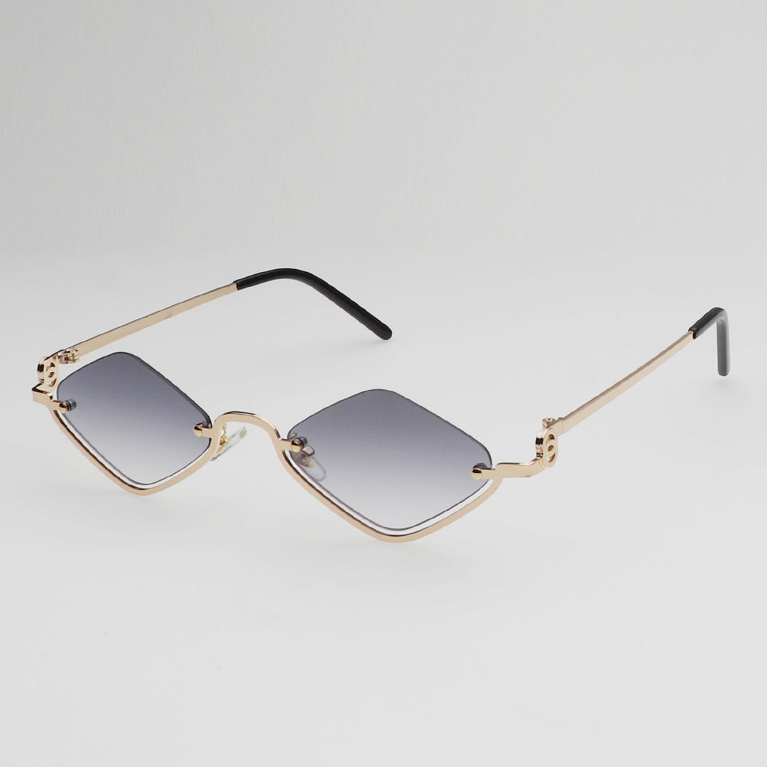 Vintage-Sonnenbrille mit kleinem Polygon