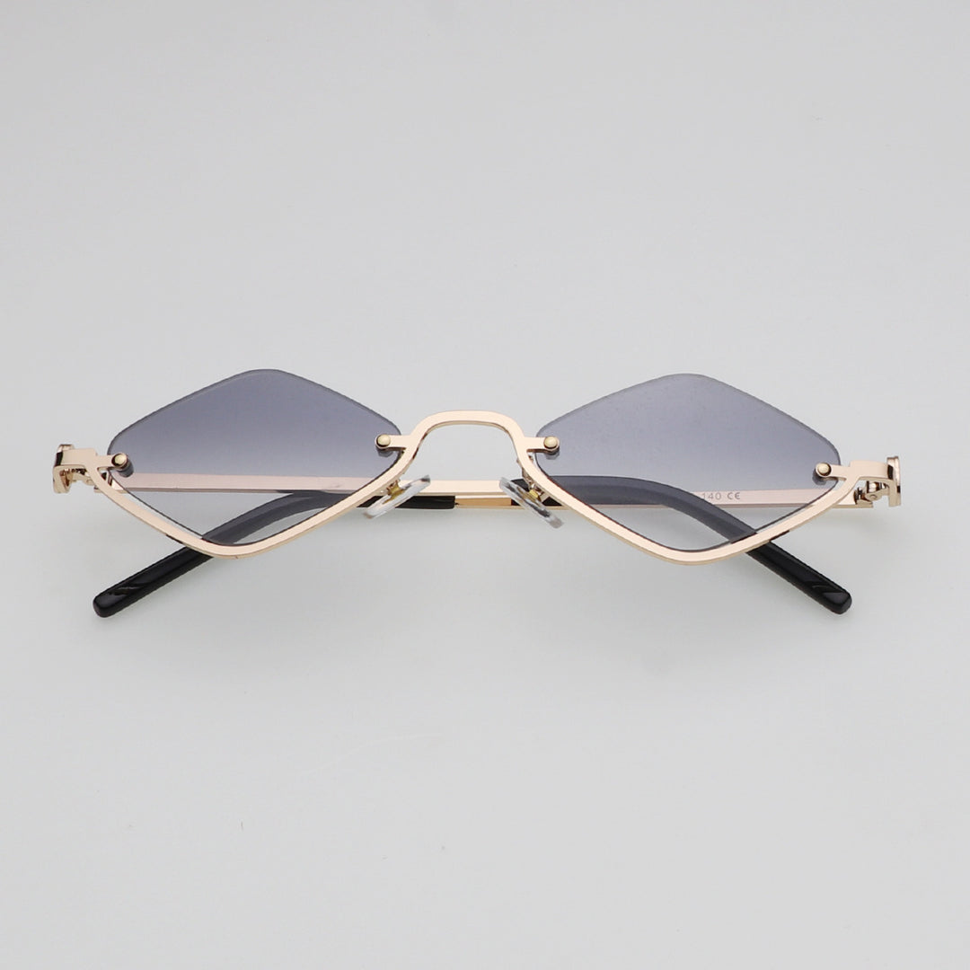 Vintage-Sonnenbrille mit kleinem Polygon