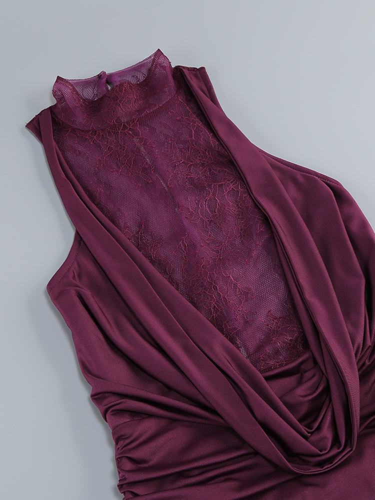 Abendkleid mit Handschuhen