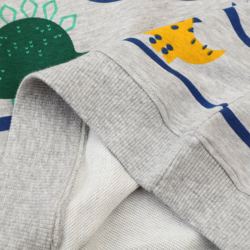 Little Maven Jungen Hoodie mit Cartoon-Dinosaurier