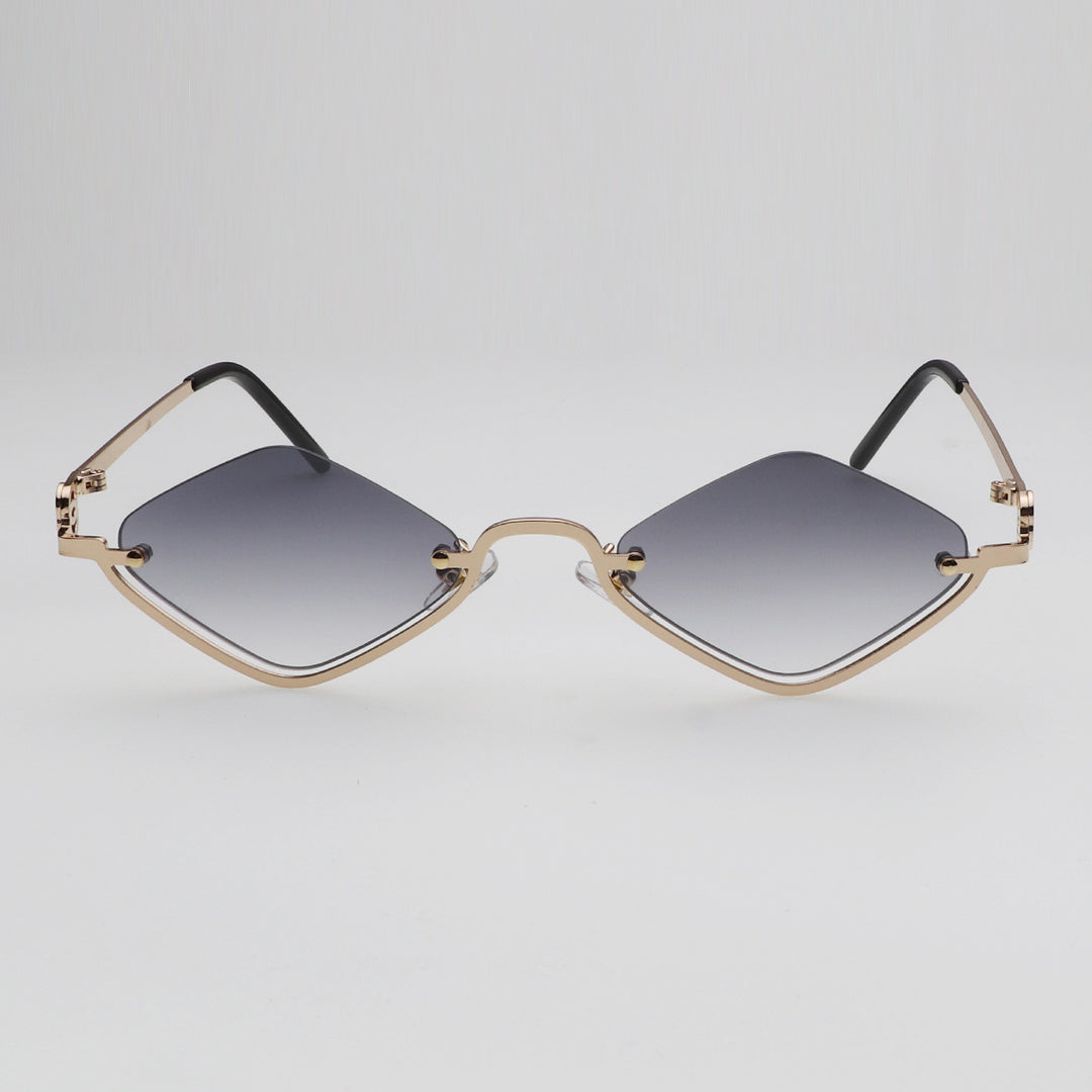 Vintage-Sonnenbrille mit kleinem Polygon