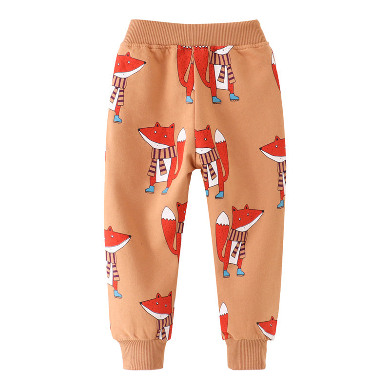 Meter Kinder-Jogginghose mit Tiger-Print