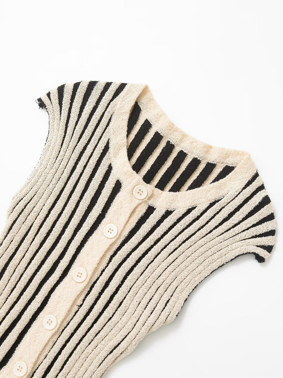 Strick-Set mit ärmelloser Strickjacke und langer Hose