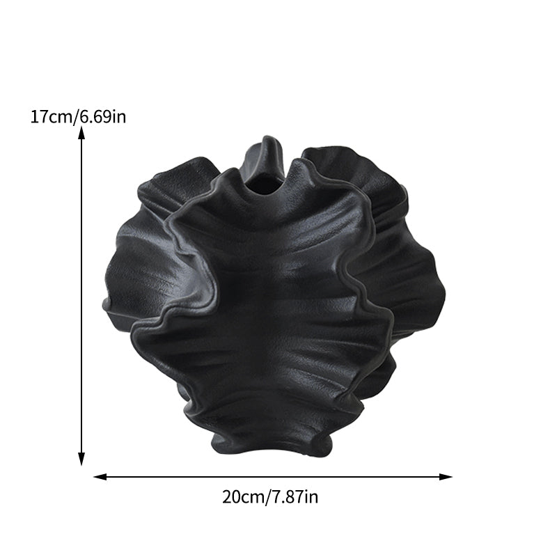 Keramik-Vase mit Wellenmuster