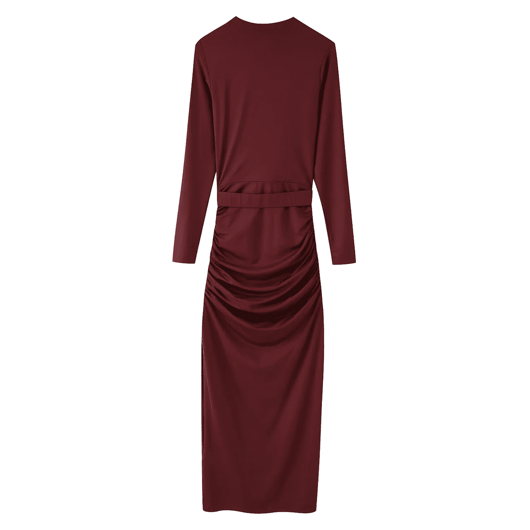 Midi-Partykleid mit V-Ausschnitt