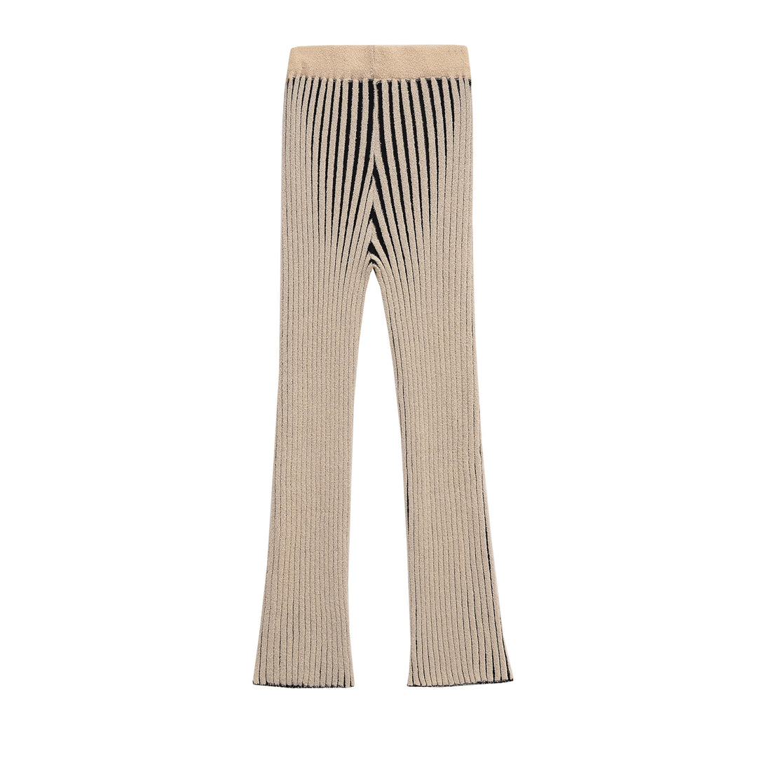 Strick-Set mit ärmelloser Strickjacke und langer Hose