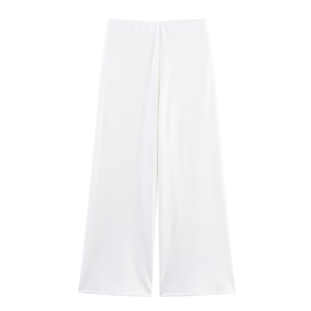 Modisches 2-teiliges Set mit Plissee-Top und Freizeithose