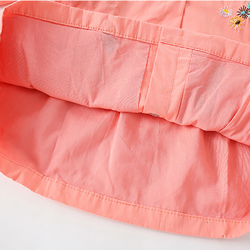 Little Maven Mädchen Jacke mit Erdbeer-Stickerei