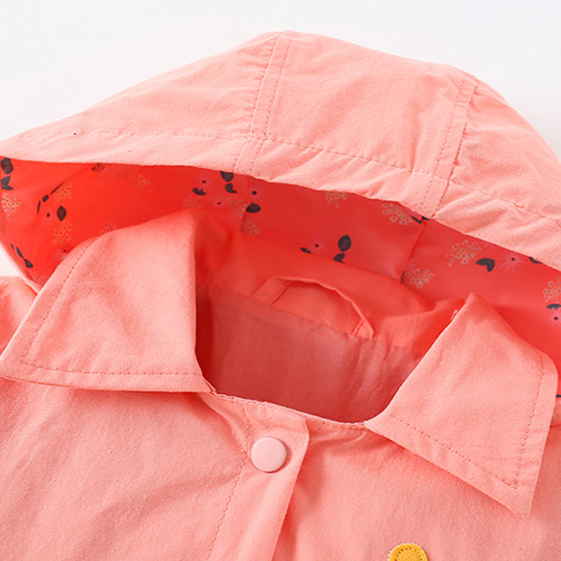 Little Maven Mädchen Jacke mit Erdbeer-Stickerei