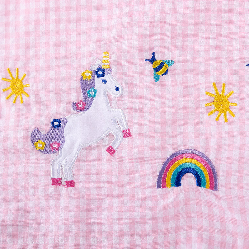Little Maven Mädchen Kleid mit Häschen-Applikation