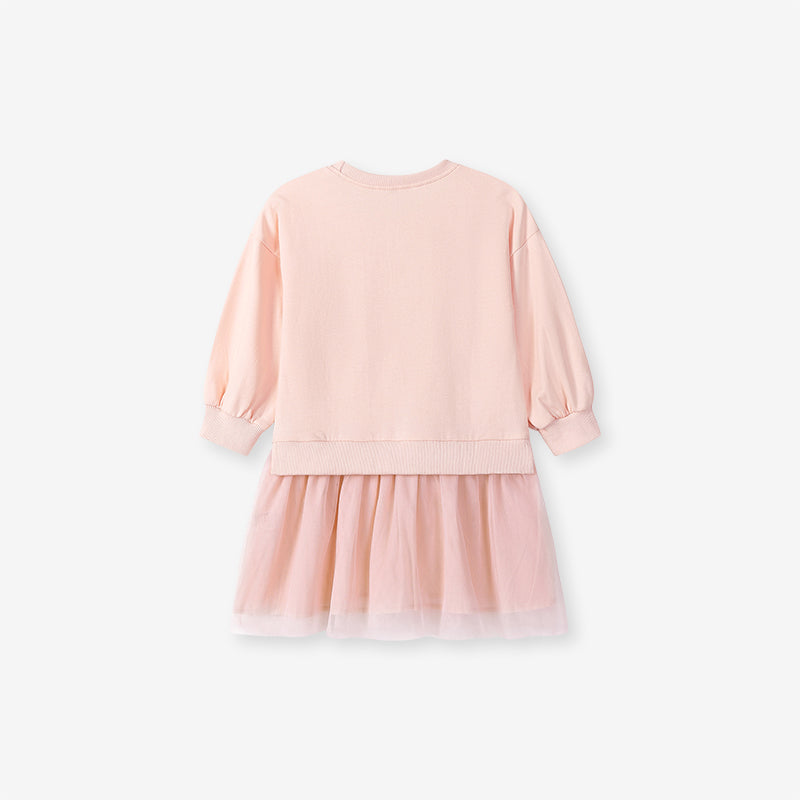 Little Maven Mädchen Kleid mit Häschen-Applikation