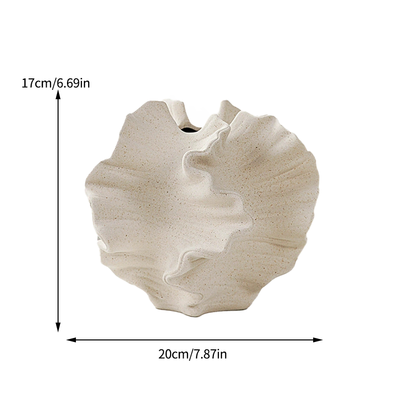 Keramik-Vase mit Wellenmuster
