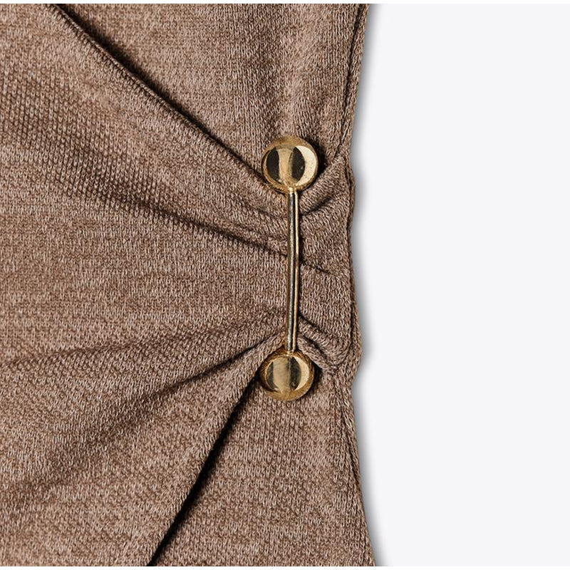 Modisches 2-teiliges Set mit Plissee-Top und Freizeithose