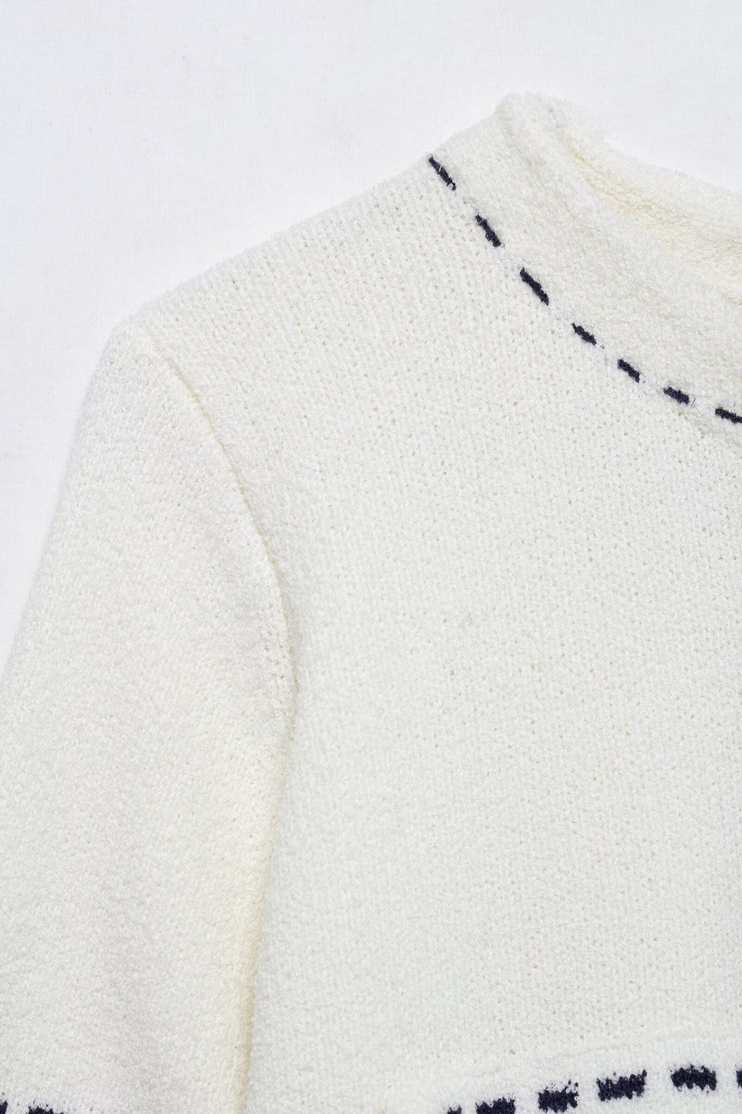 Strickpullover mit rundem Hals