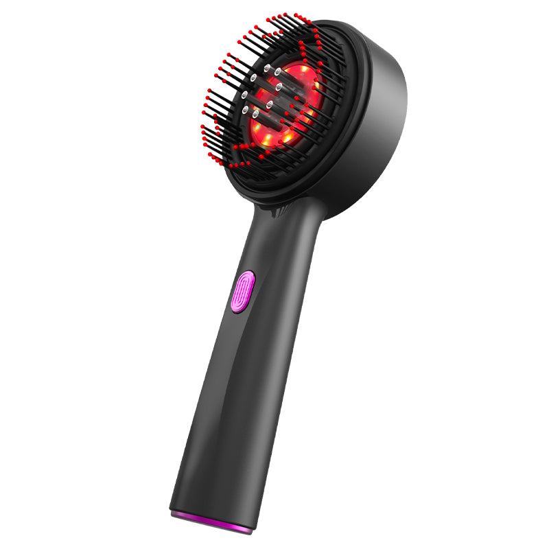 Elektrischer Vibrations-Massagekamm mit Rotlicht-Therapie