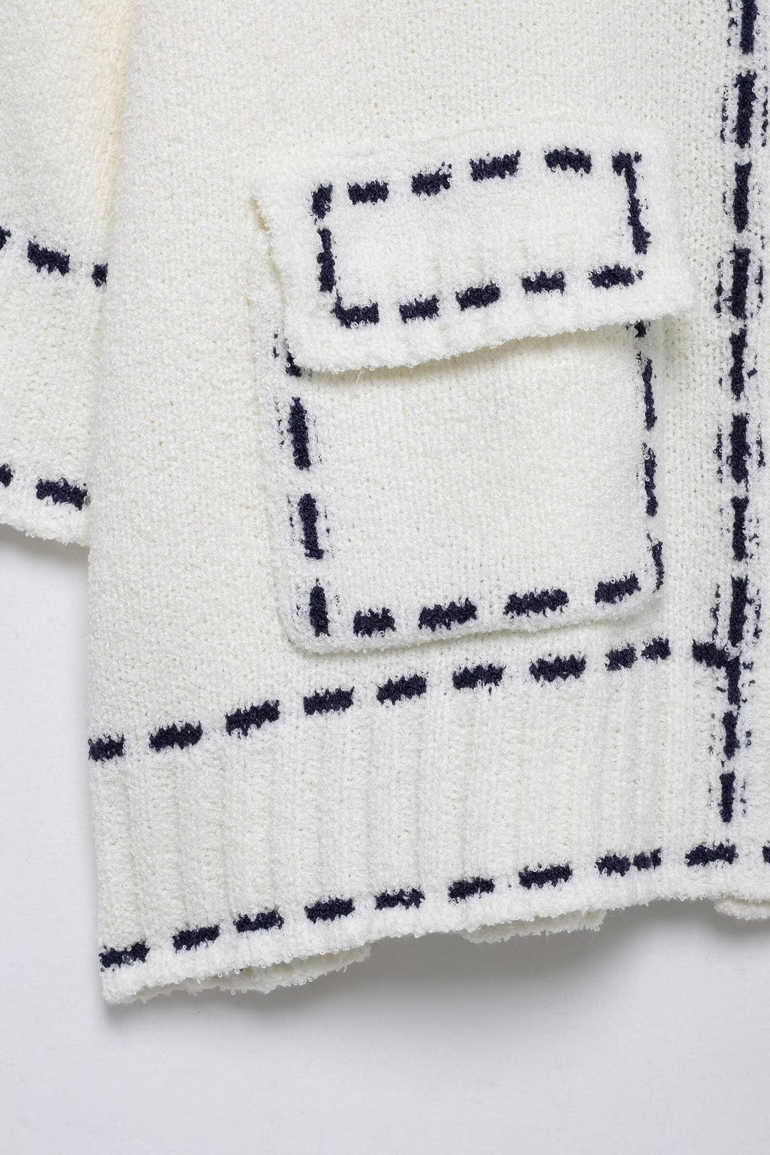 Strickpullover mit rundem Hals