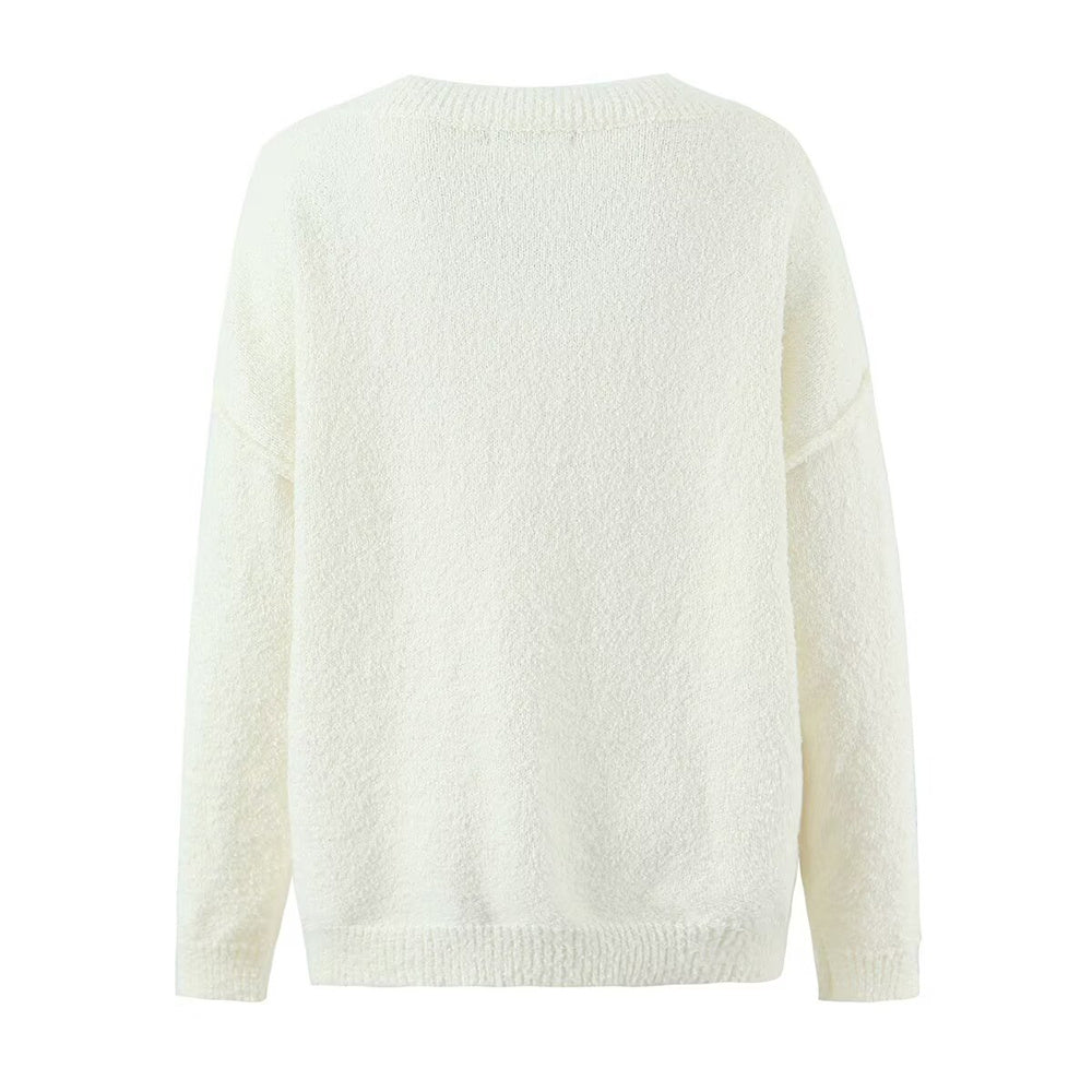 Zweiteiliges Set mit Strickpullover und Rock