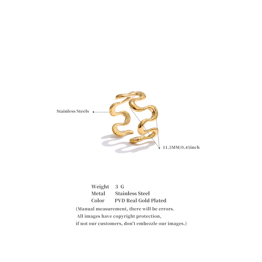 Minimalistischer, unregelmäßiger Ring