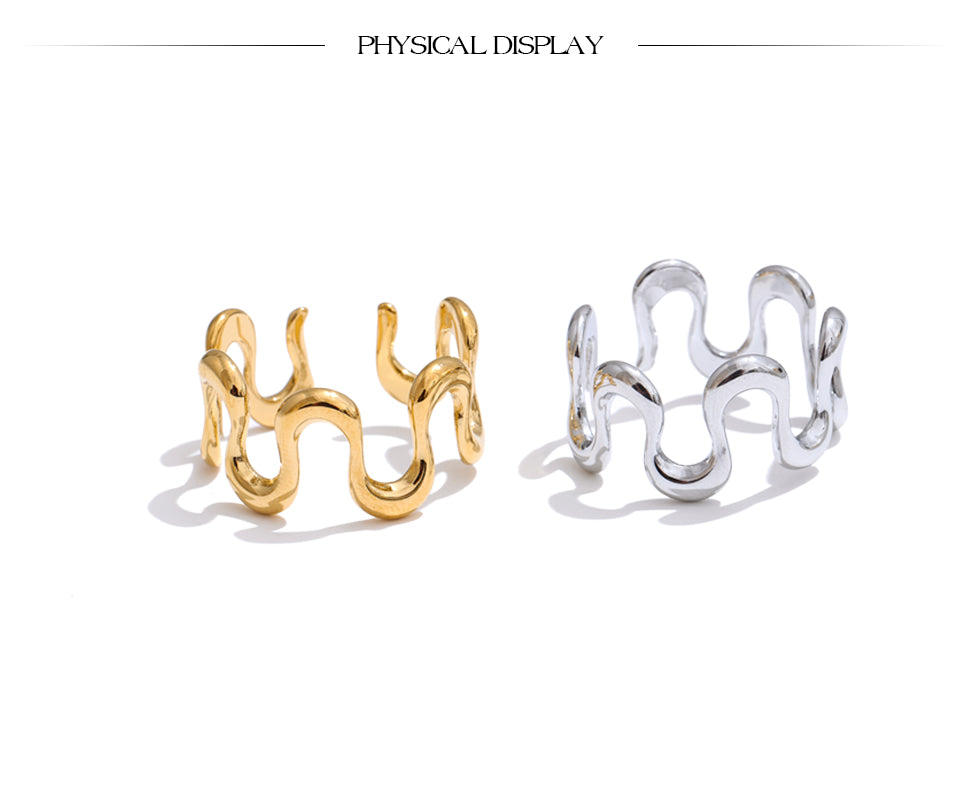Minimalistischer, unregelmäßiger Ring