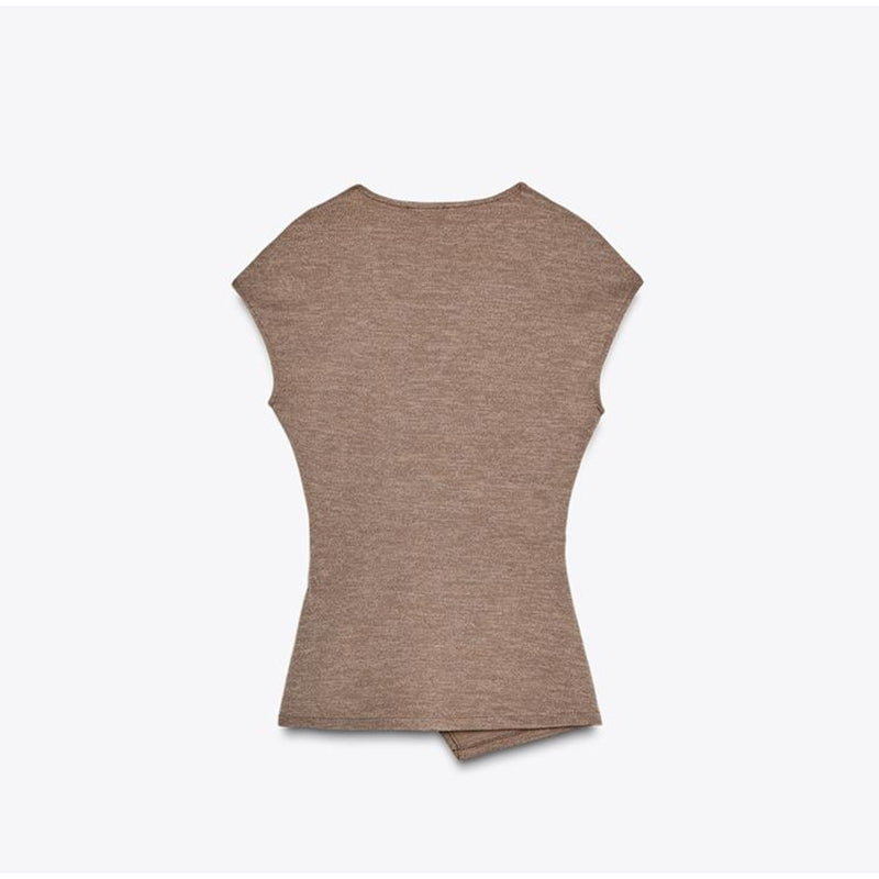 Modisches 2-teiliges Set mit Plissee-Top und Freizeithose