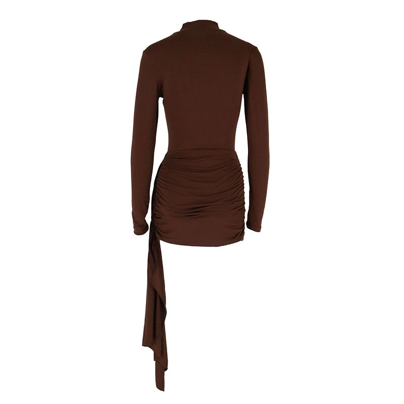 Figurbetontes trägerloses Minikleid