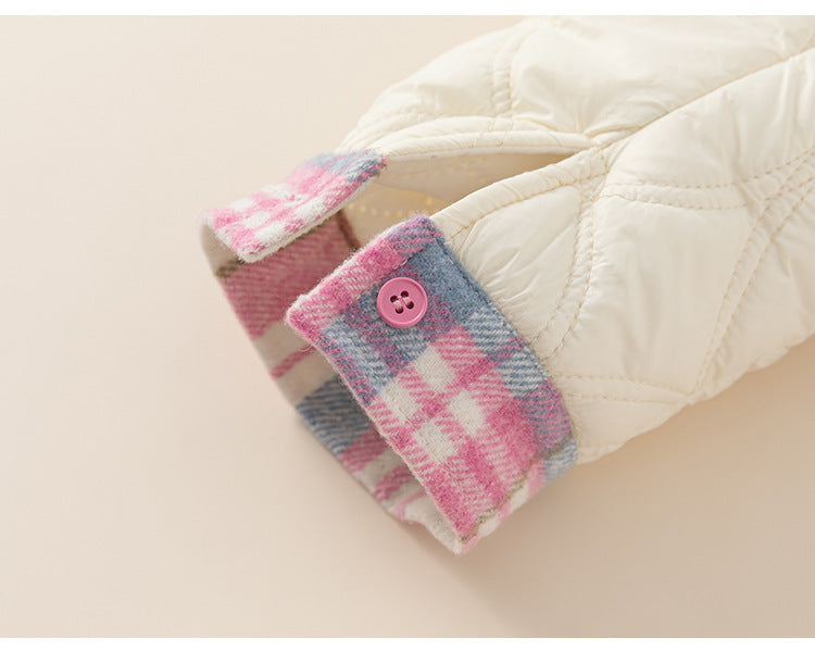 Baby-Steppjacke im Karomuster