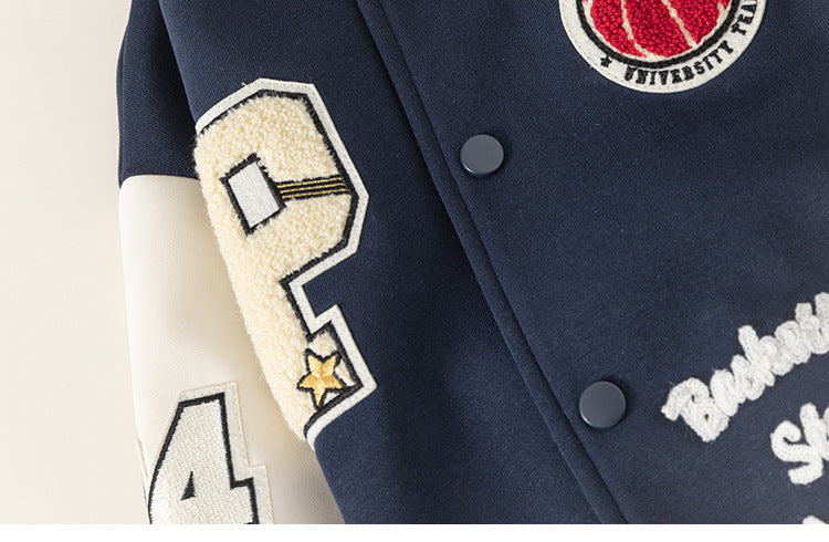 Kinder Stickerei Ballpark Jacke