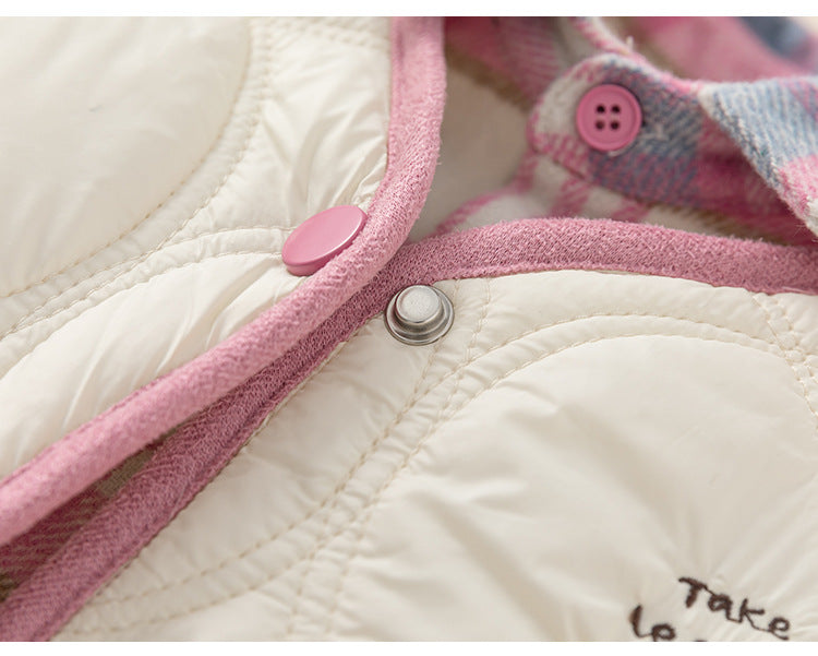Baby-Steppjacke im Karomuster