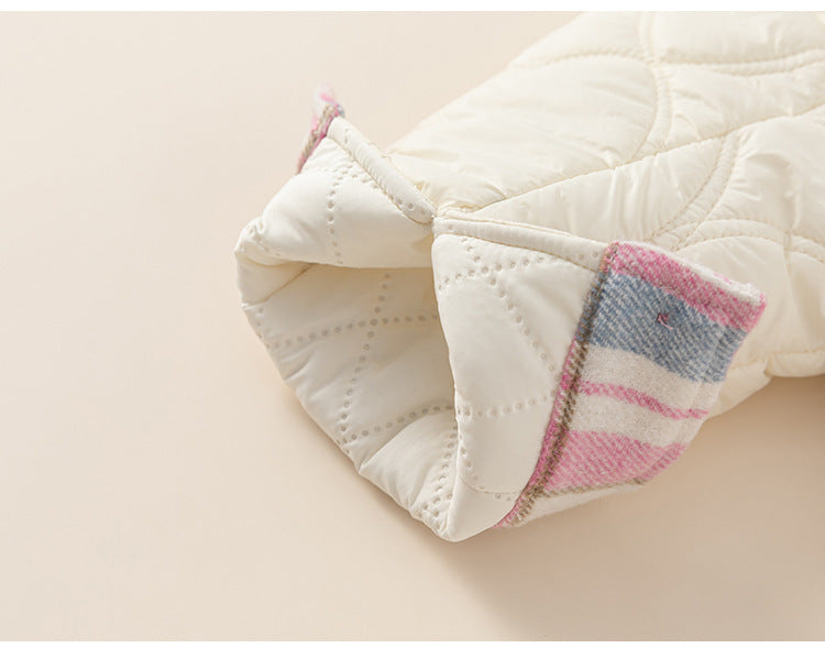 Baby-Steppjacke im Karomuster