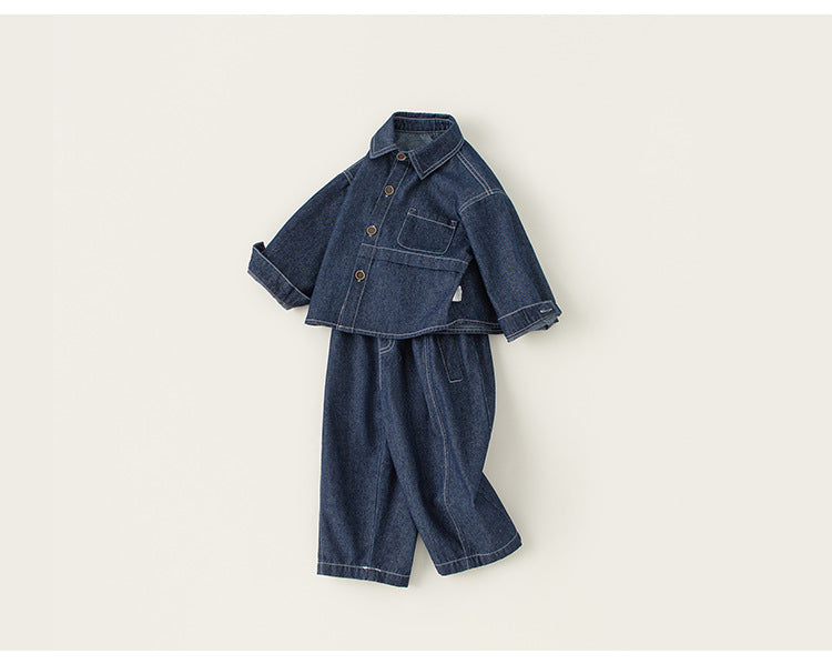 Zweiteiliges Jeans-Set für Baby Jungen