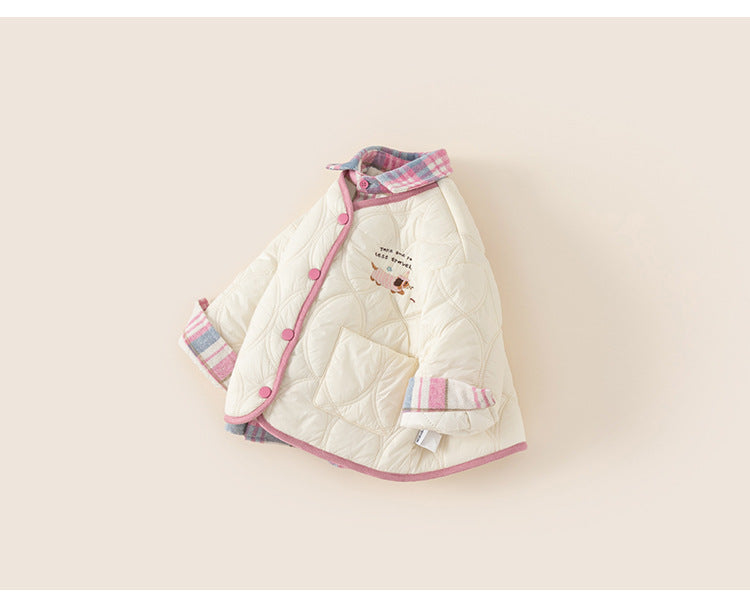 Baby-Steppjacke im Karomuster