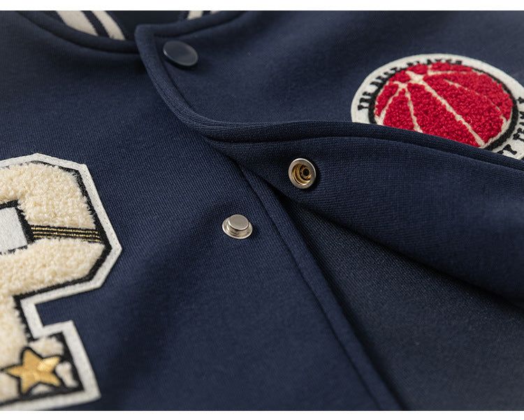 Kinder Stickerei Ballpark Jacke