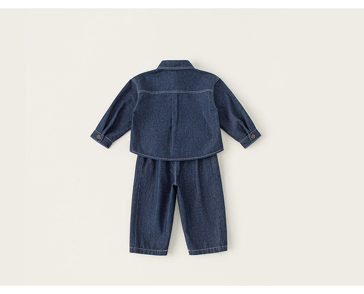 Zweiteiliges Jeans-Set für Baby Jungen