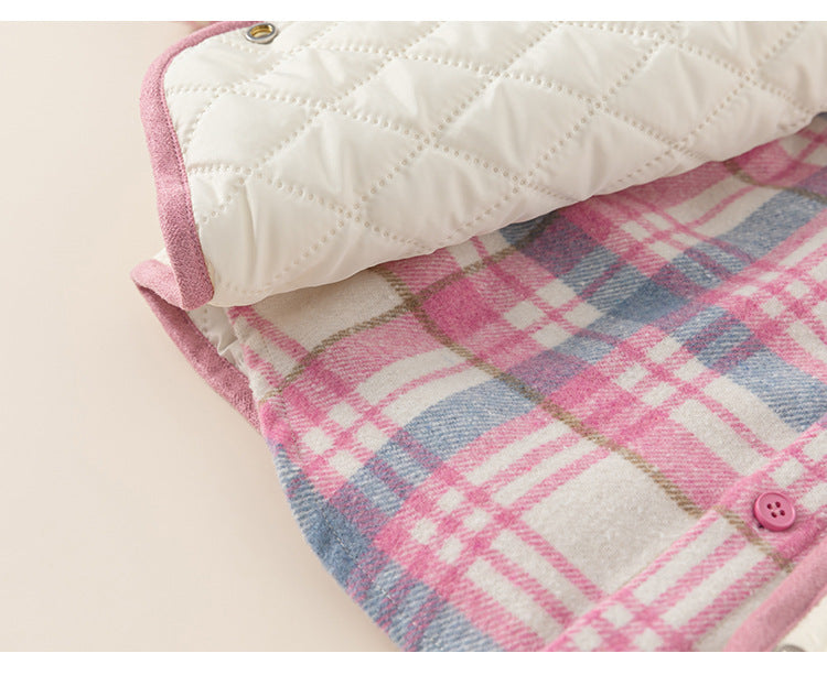 Baby-Steppjacke im Karomuster