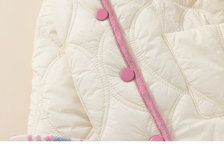Baby-Steppjacke im Karomuster