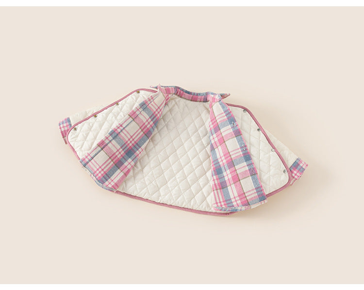 Baby-Steppjacke im Karomuster