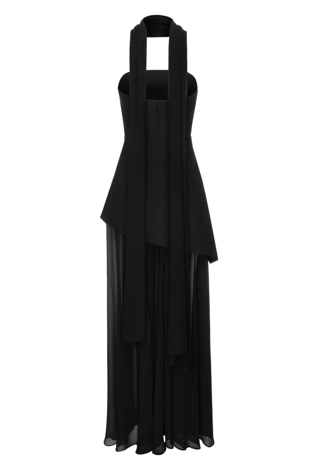 Combhasaki Elegantes Maxikleid mit hohem Schlitz