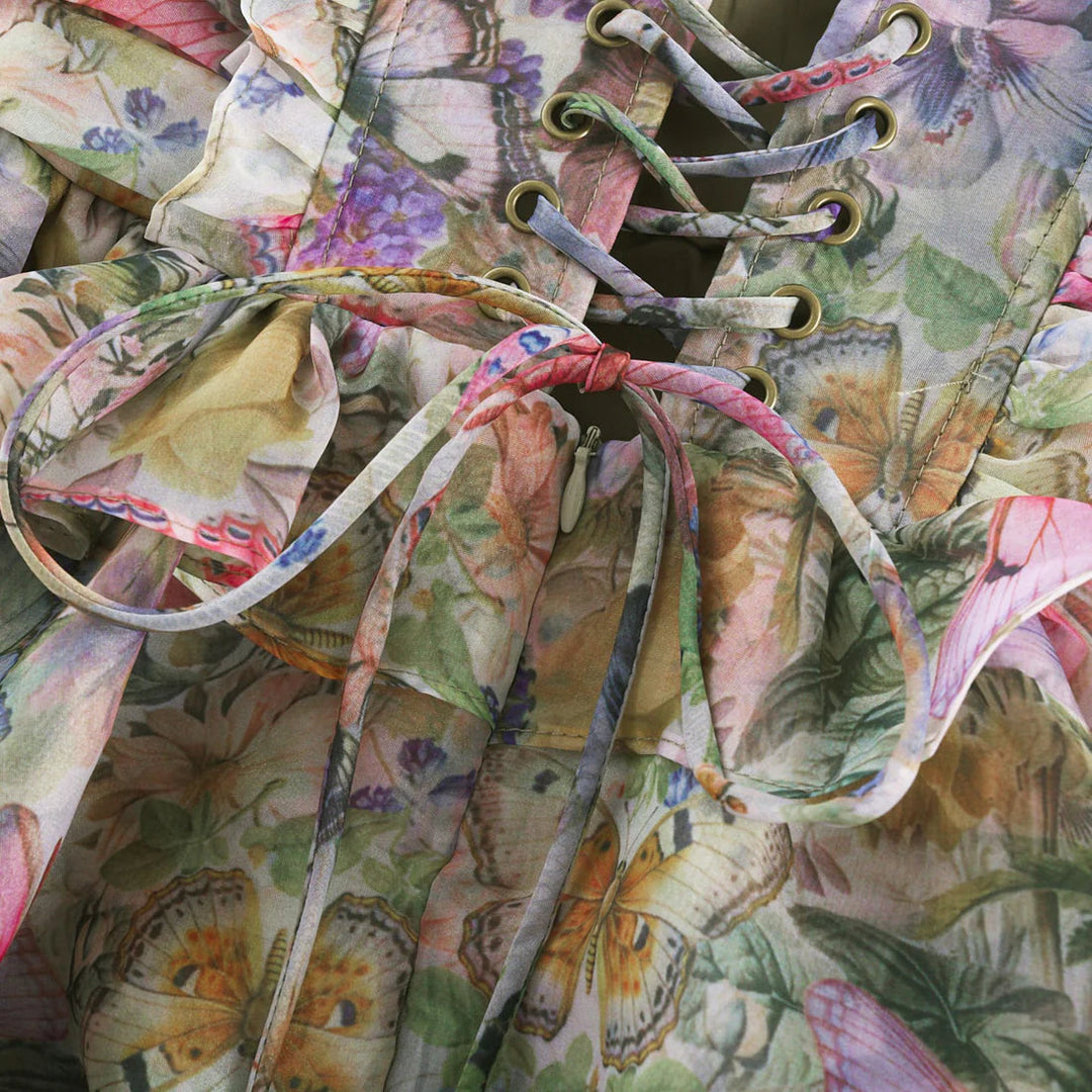 Süßes, schlankmachendes Tank-Kleid mit Blumenprint