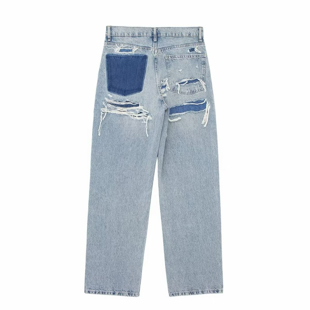 Jeans mit hoher Taille