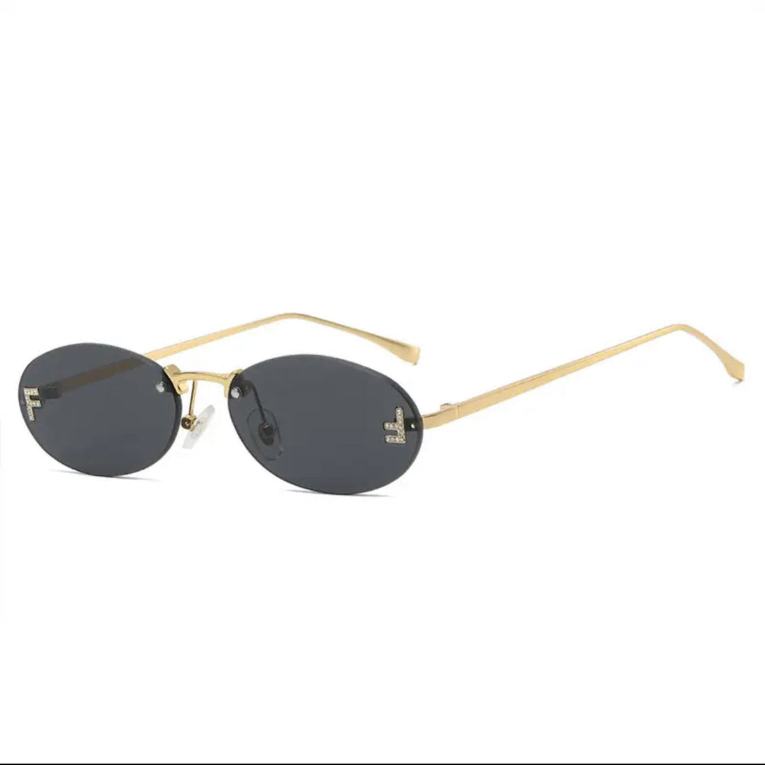Ovale Sonnenbrille im Piloten-Stil