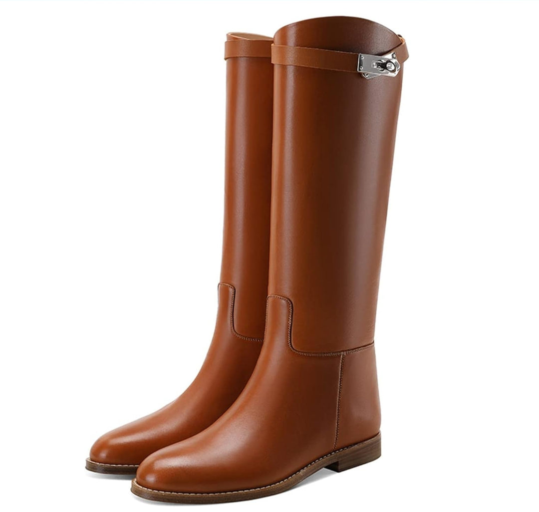 Kniehohe Reitstiefel im Western-Stil