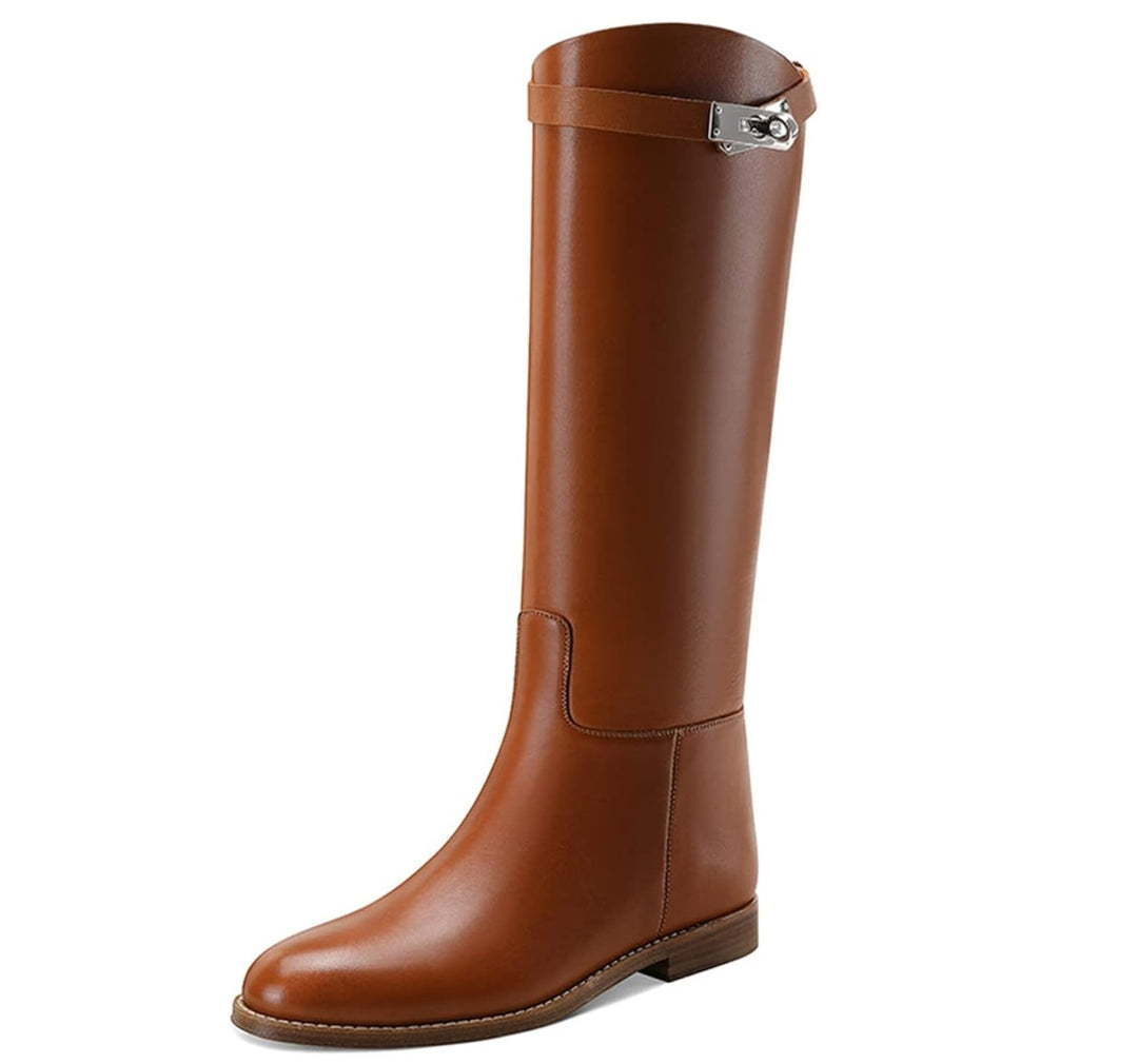 Kniehohe Reitstiefel im Western-Stil