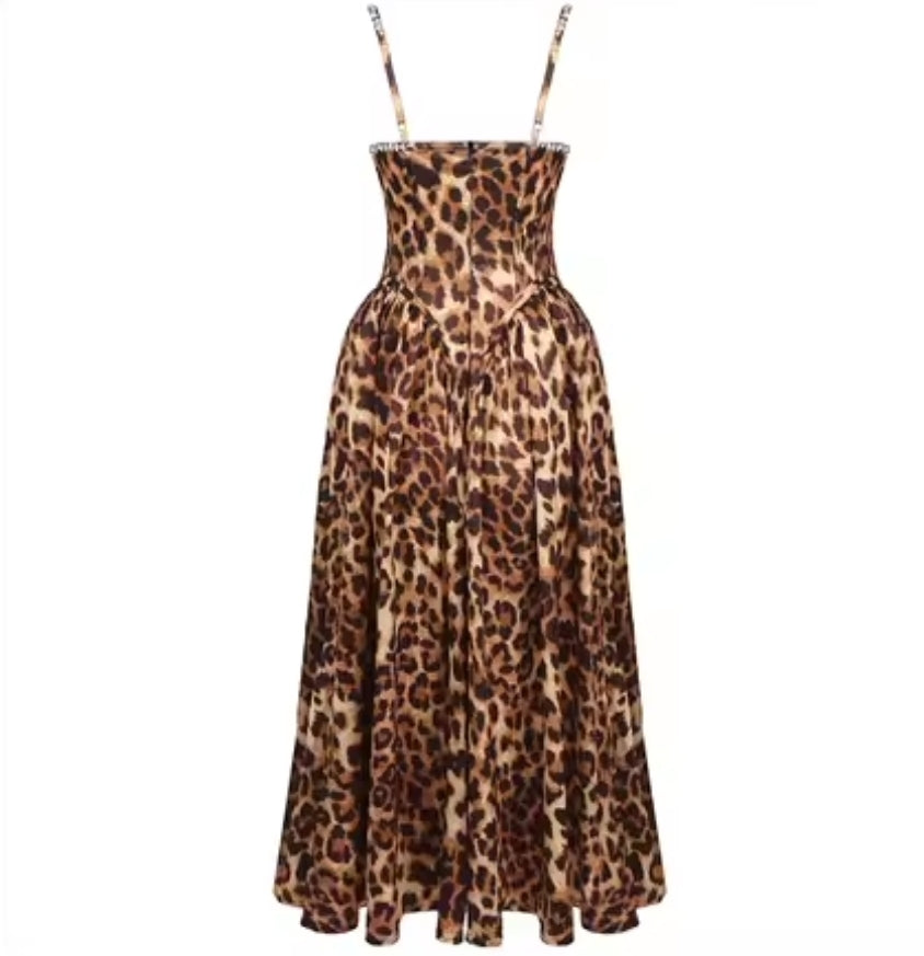 Fit-and-Flare-Midi-Kleid