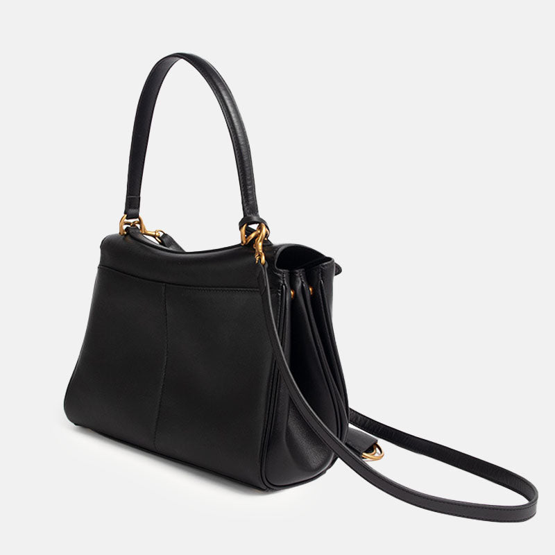 Elegante, glatte Handtasche mit Schloss-Schnalle