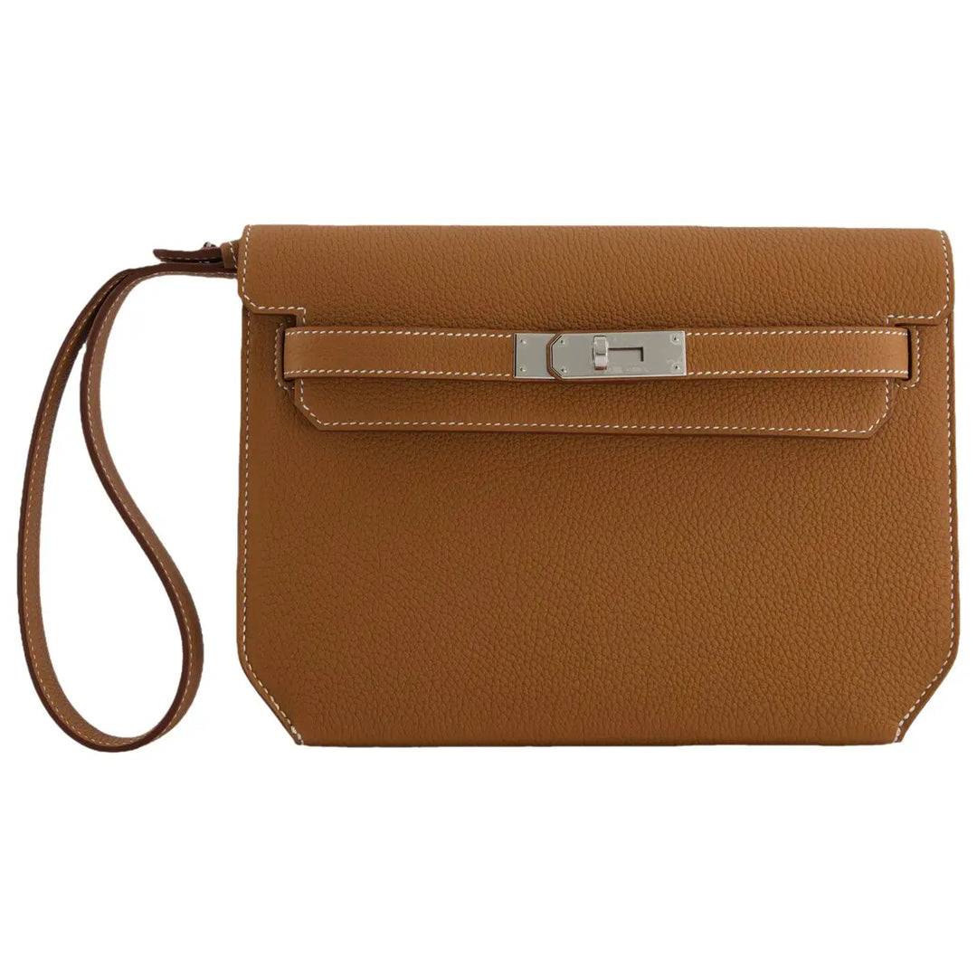 Elegante Leder-Clutch
